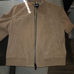 BOSS Tan Suede Jacket